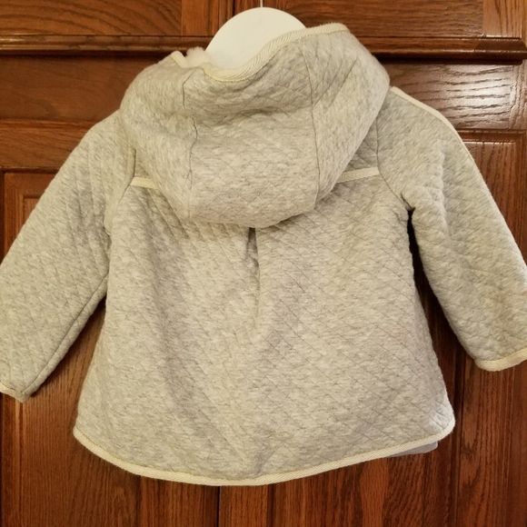 NWOT Max Studio Baby gray quilted coat 18 mos - Picture 3 of 5